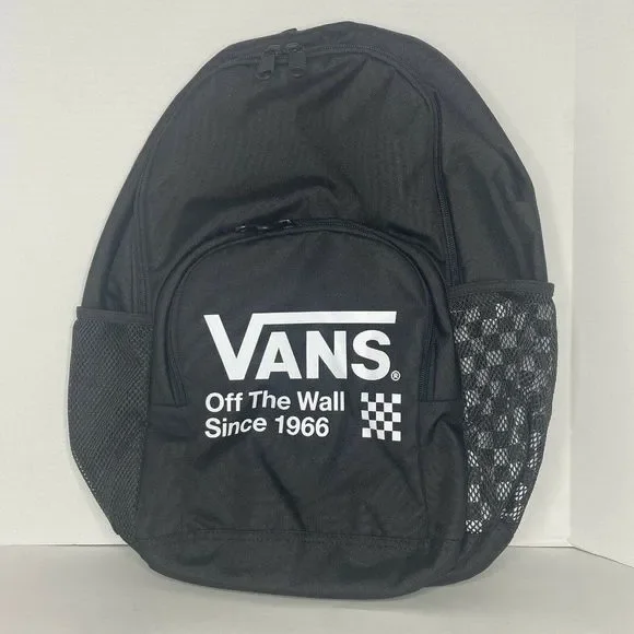 Vans Alumni Pack 3 Black/White Check board Unisex Backpack - Picture 8 of 10